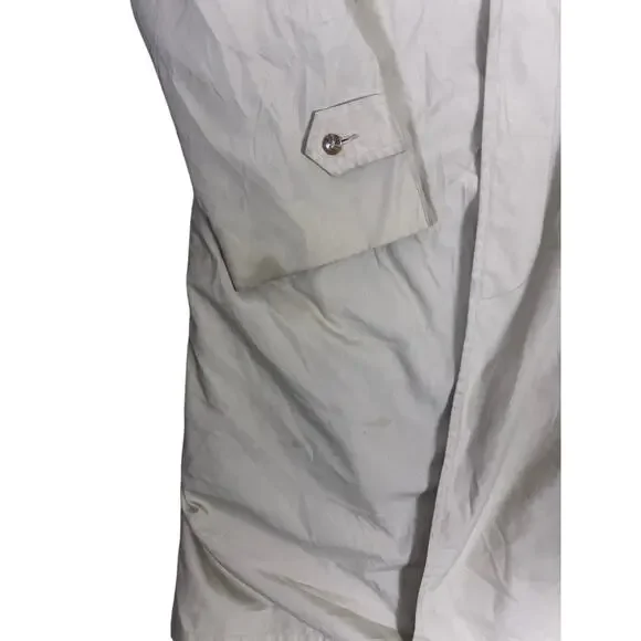 Vintage Kuppenheimer Fur Lined Trench Chore Coat Beige Men’s 44/Large Tall - Picture 4 of 9